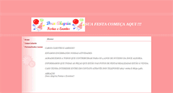 Desktop Screenshot of docealegriafestas.eev.com.br