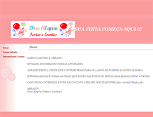 Tablet Screenshot of docealegriafestas.eev.com.br