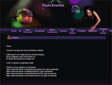 Tablet Screenshot of paulaeventos.eev.com.br