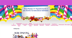 Desktop Screenshot of doce-festas.eev.com.br