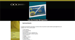 Desktop Screenshot of luadecristalbrinquedos.eev.com.br