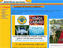 Tablet Screenshot of mundodasfestas.eev.com.br