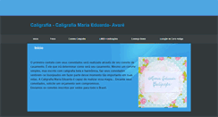 Desktop Screenshot of caligrafiamariaeduarda.eev.com.br