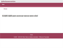 Tablet Screenshot of lpfestaseeventos.eev.com.br