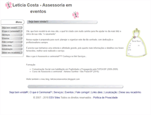 Tablet Screenshot of leticiacostaeventos.eev.com.br