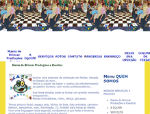 Tablet Screenshot of maniadebrincareventos.eev.com.br